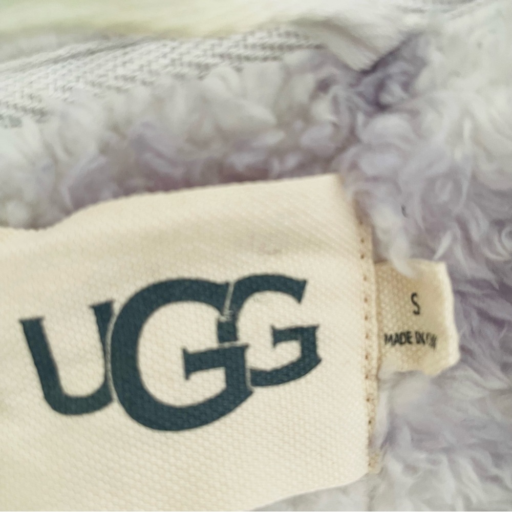 Ugg Soft Aarti Zebra Print Women’s Shearling Size Small Robe - Picture 5 of 6